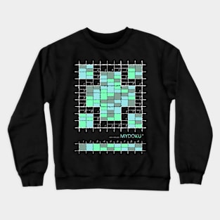 Mydoku_W001_H001_006_F: Sudoku, Sudoku coloring, logic, logic puzzle, holiday puzzle, fun, away from screen Crewneck Sweatshirt